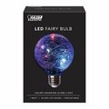 Cling 1 watt Multi Color Crackle Fairy G25 LED Bulb, 60 Lumens CL3325372
